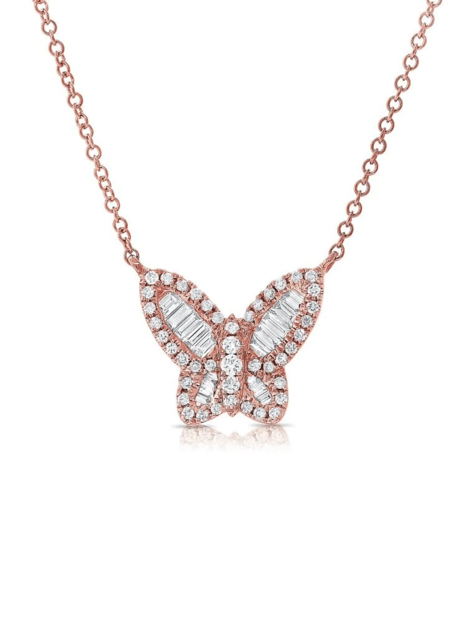 Butterfly Diamond Necklace 14K sold by LeMel product image thumbnail 5