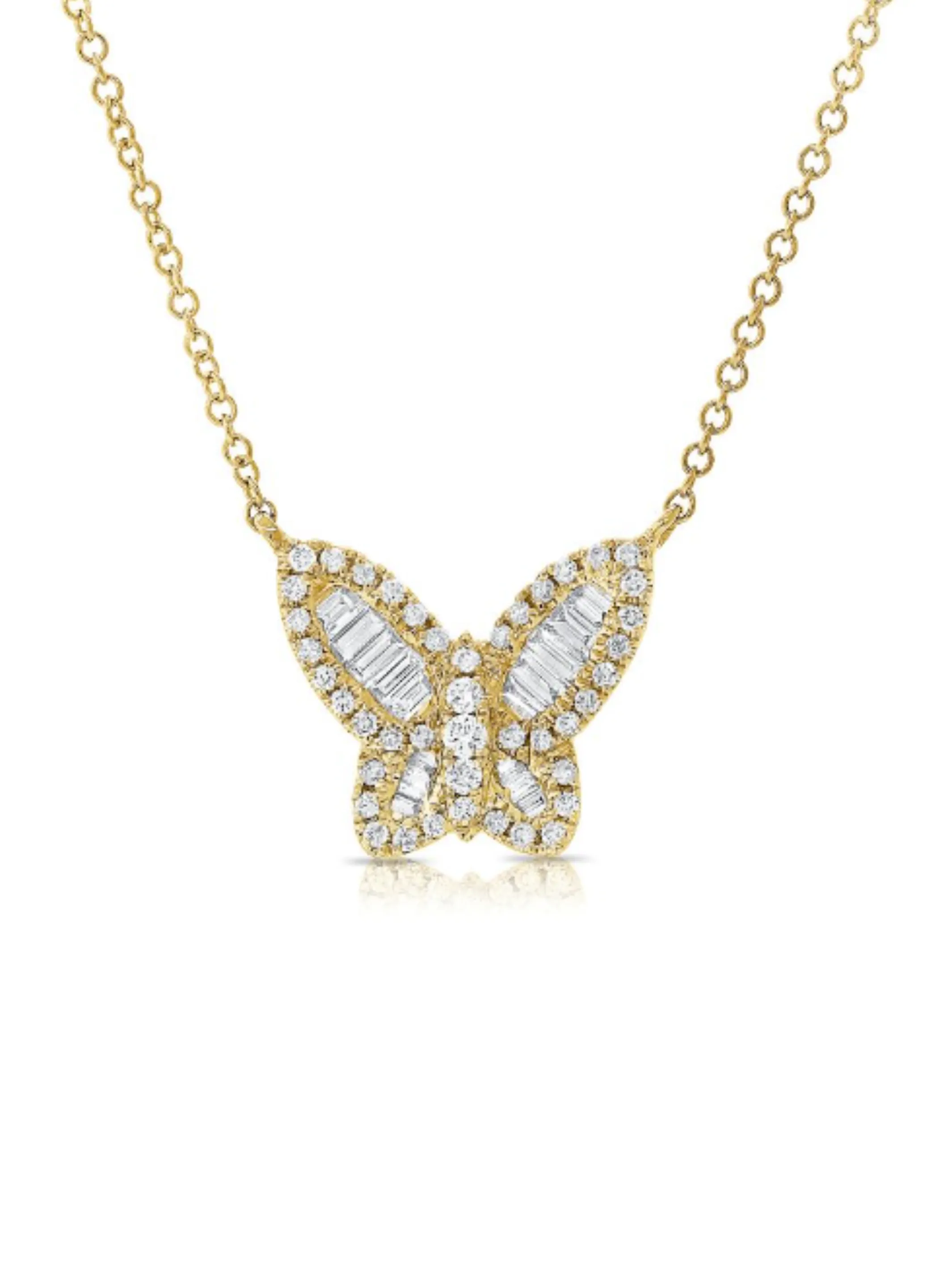 Butterfly Diamond Necklace 14K sold by LeMel