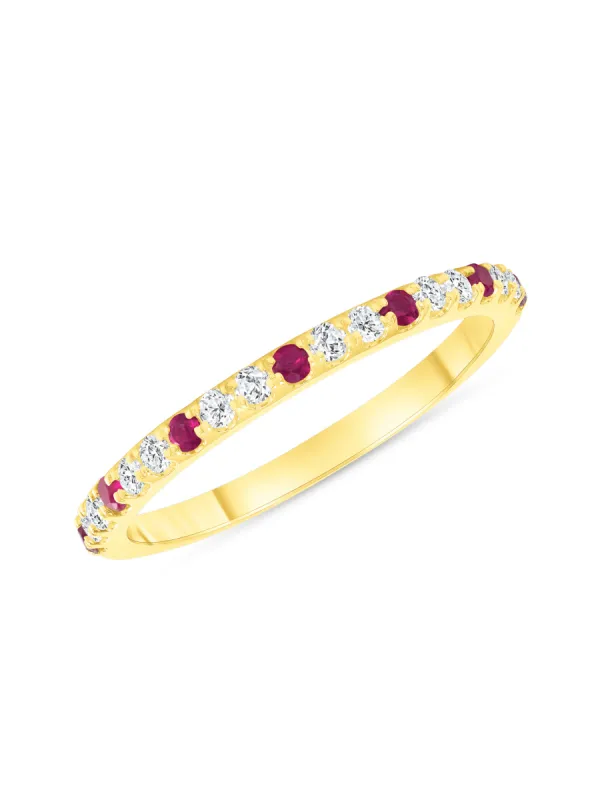 Birthstone Ring - July Ruby 14K sold by LeMel