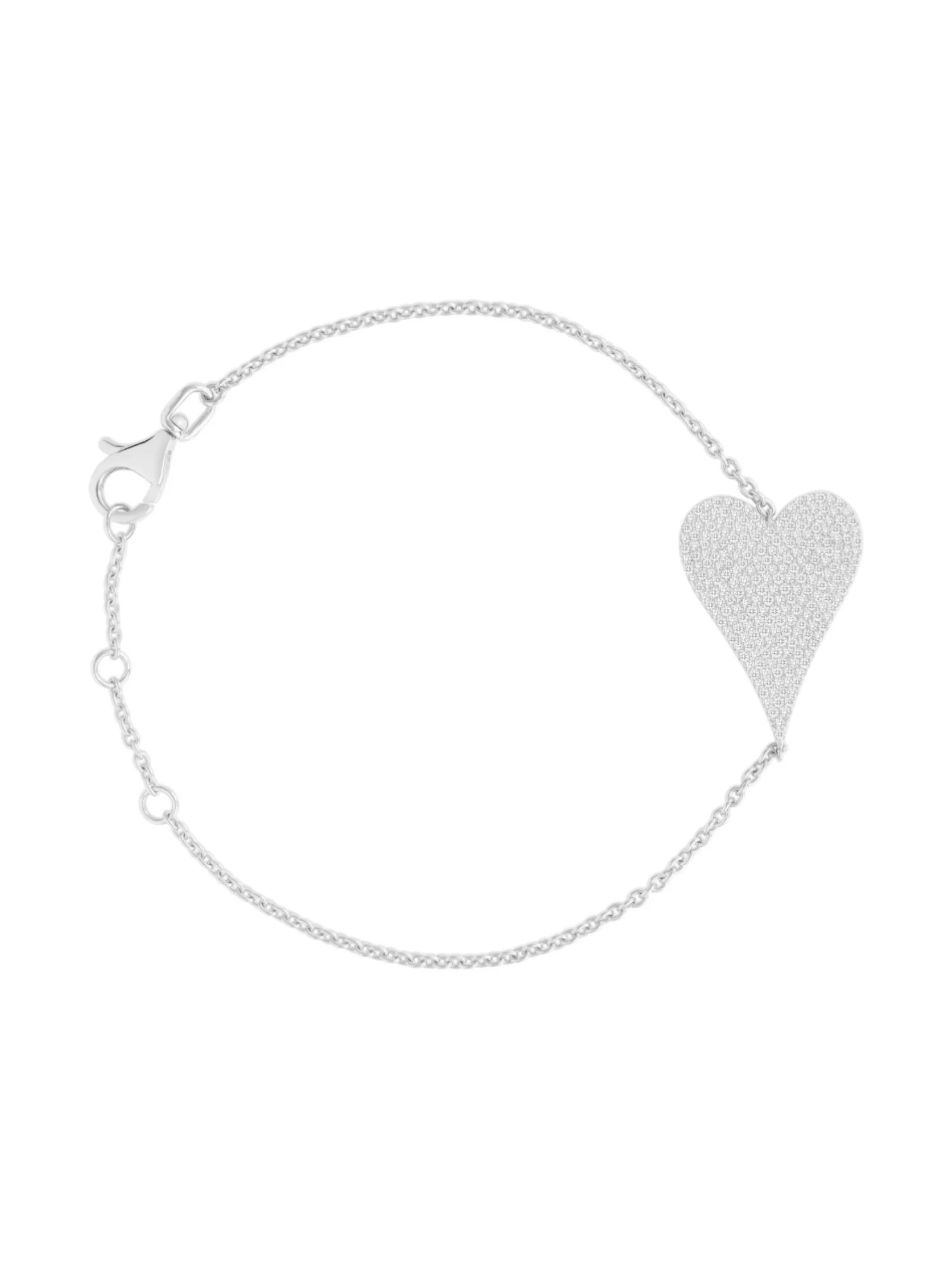 Hannah Diamond Heart Bracelet 14K sold by LeMel product image thumbnail 4