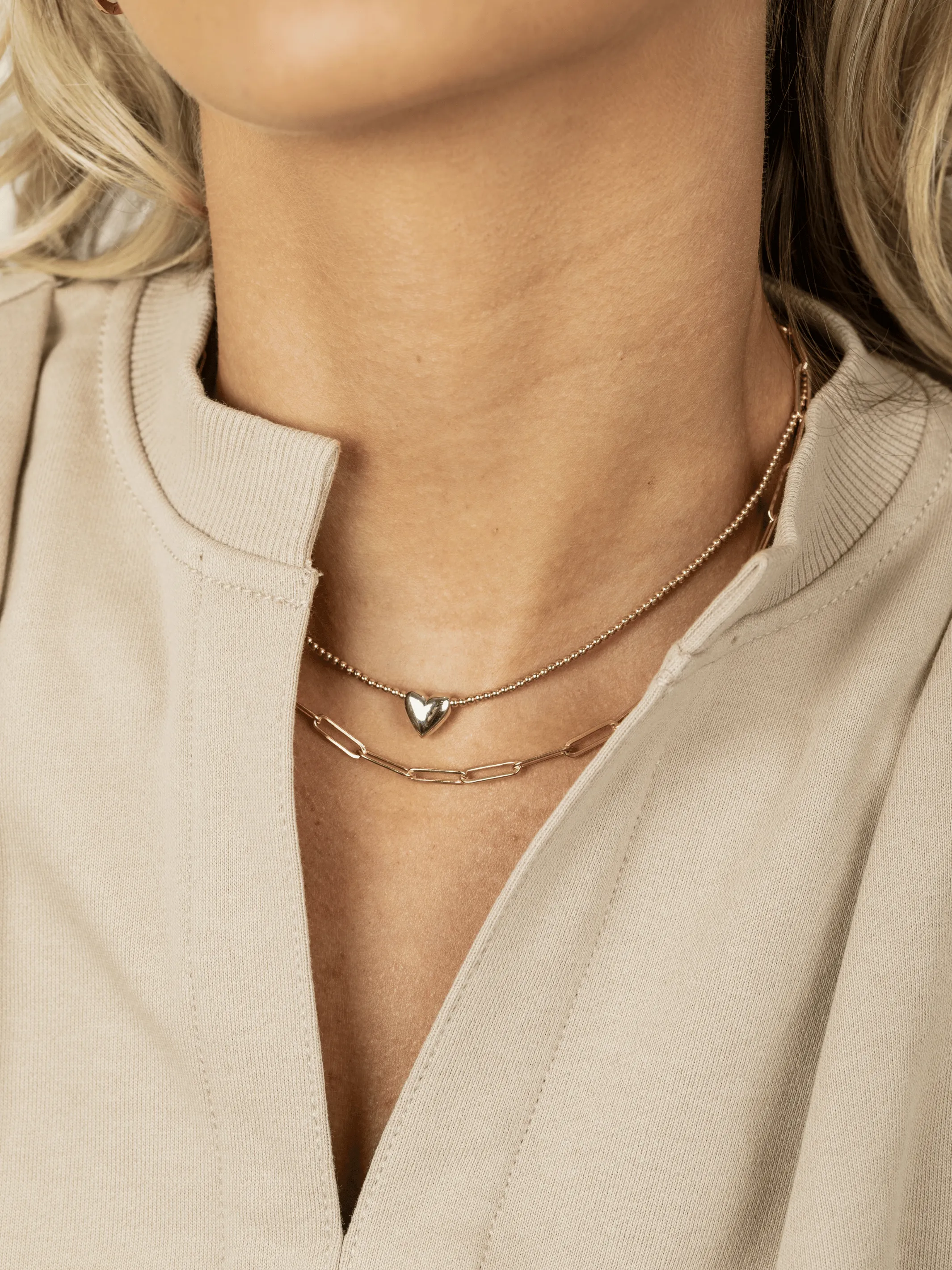 Paperclip 'L' Chain Necklace sold by LeMel product image thumbnail 3