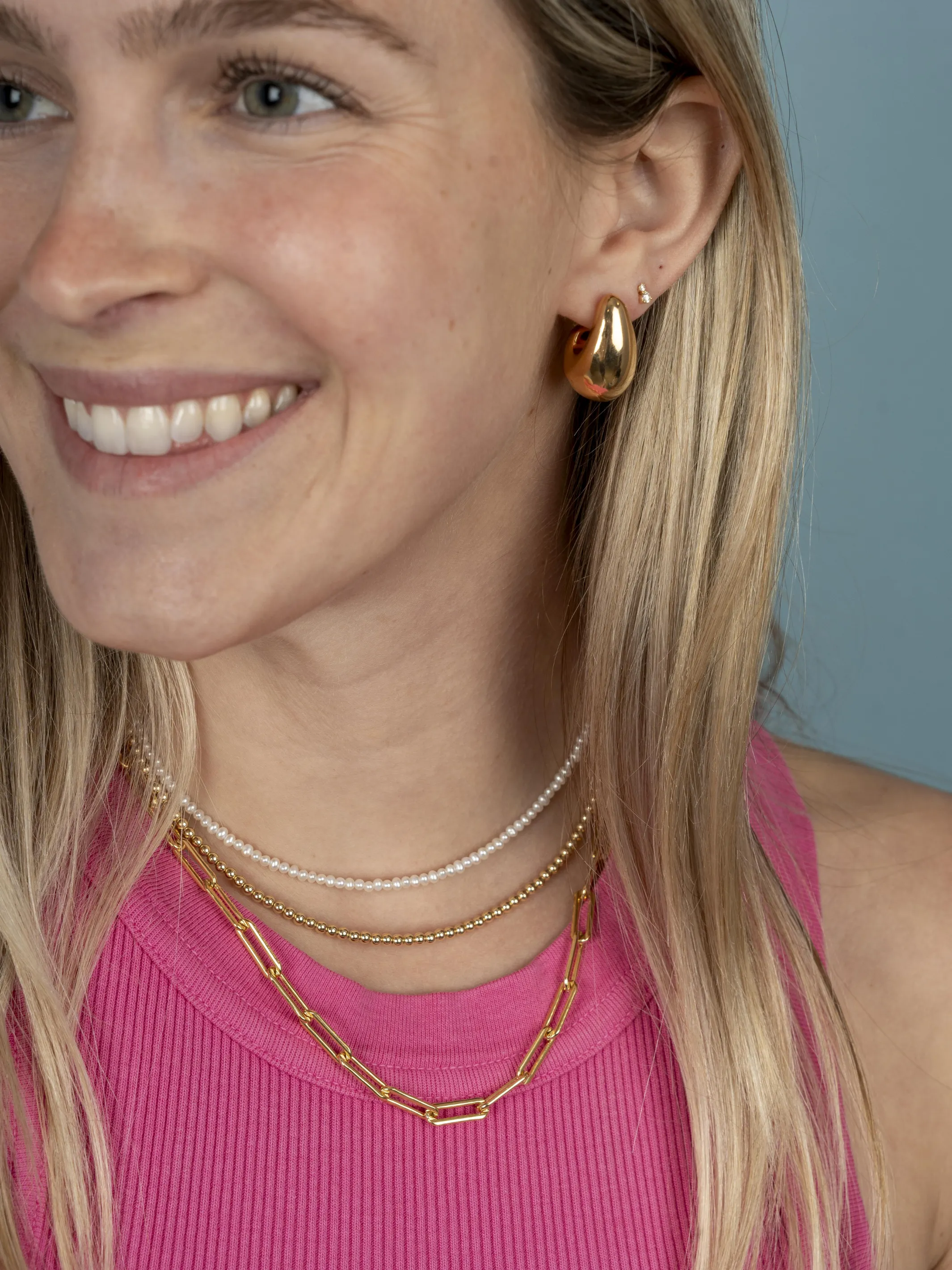 Paperclip 'L' Chain Necklace sold by LeMel product image thumbnail 5