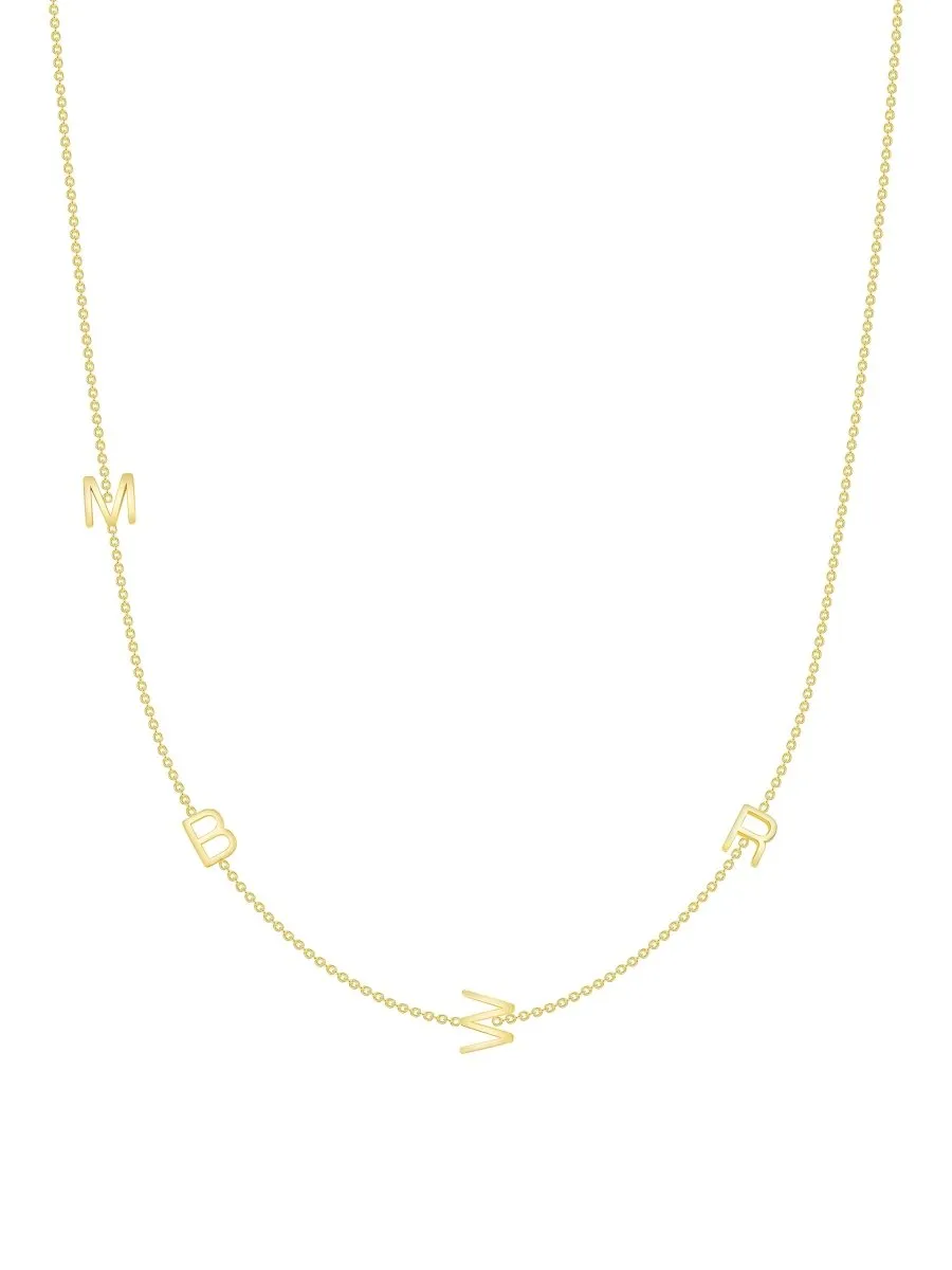 The Initial Necklace 14K - 4 Letters sold by LeMel
