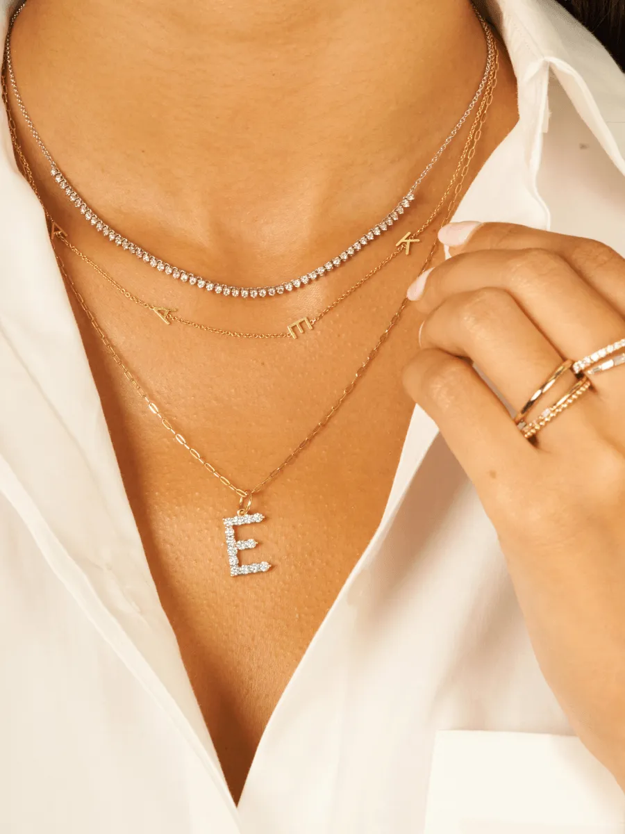 The Initial Necklace 14K - 4 Letters sold by LeMel product image thumbnail 3