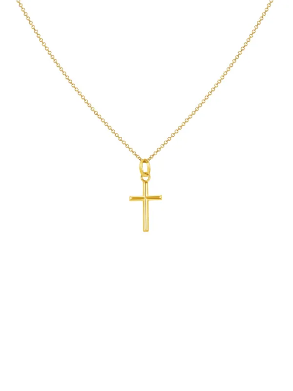 Classic Cross Necklace 14K sold by LeMel