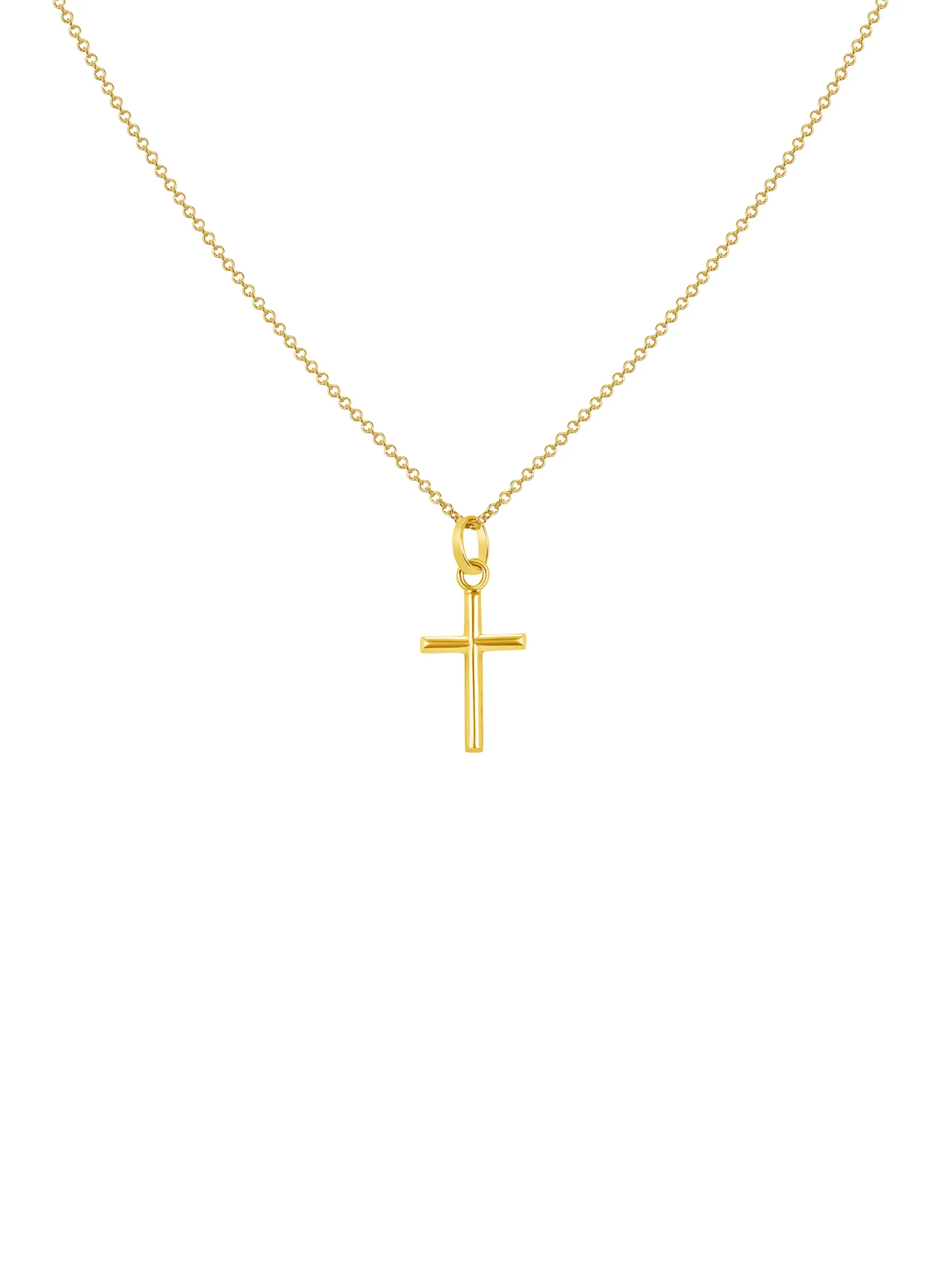 Classic Cross Necklace 14K sold by LeMel