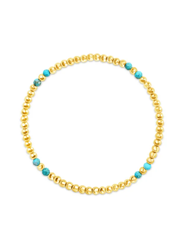 Anna Turquoise Stretch Bracelet sold by LeMel