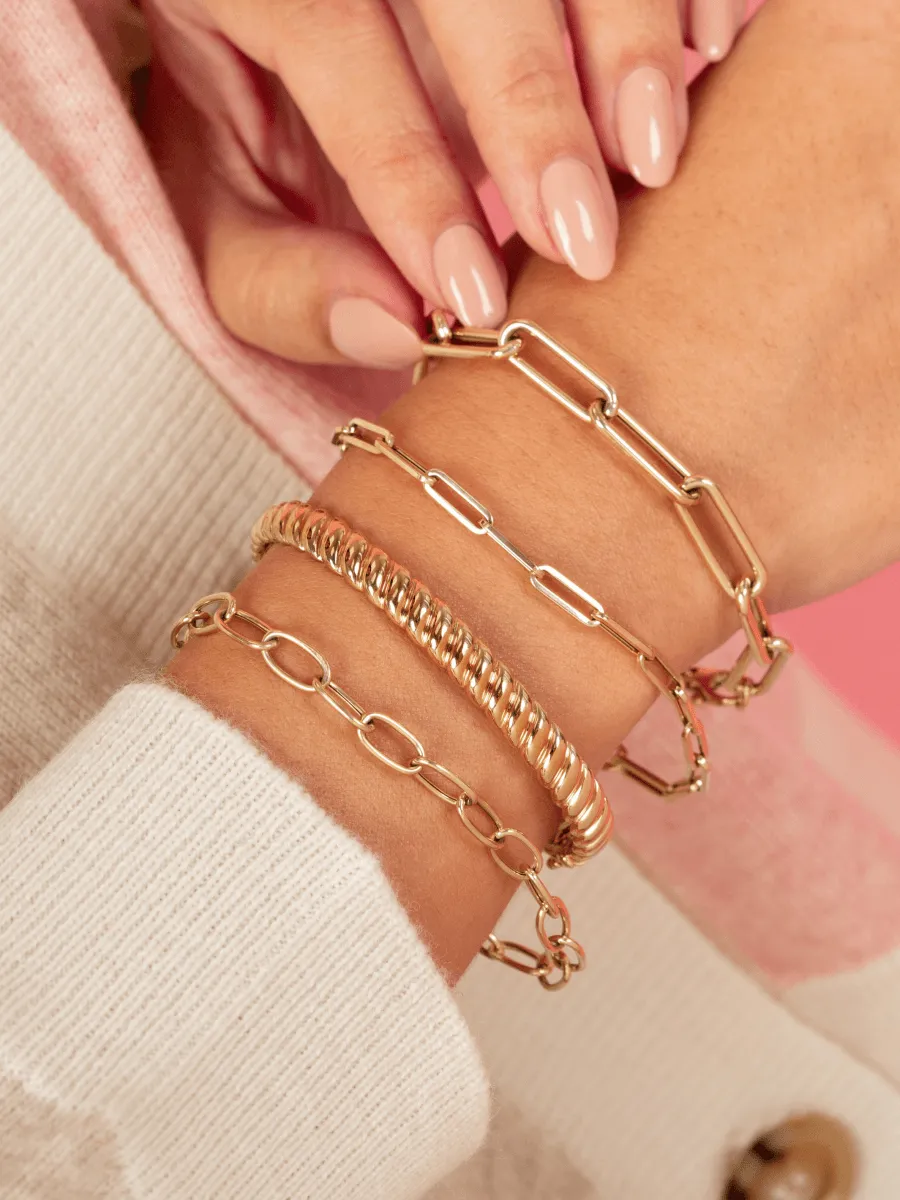 Paperclip "XL" Bracelet 14K sold by LeMel product image thumbnail 2