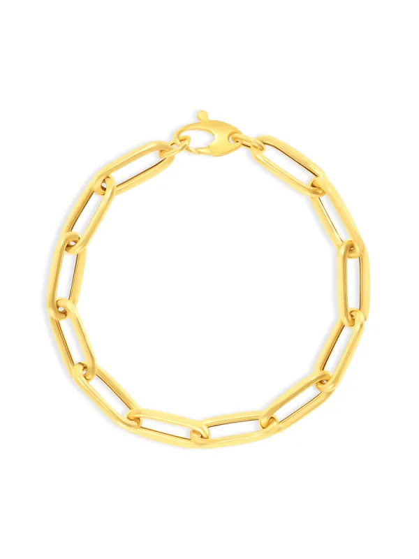 Paperclip "XL" Bracelet 14K sold by LeMel