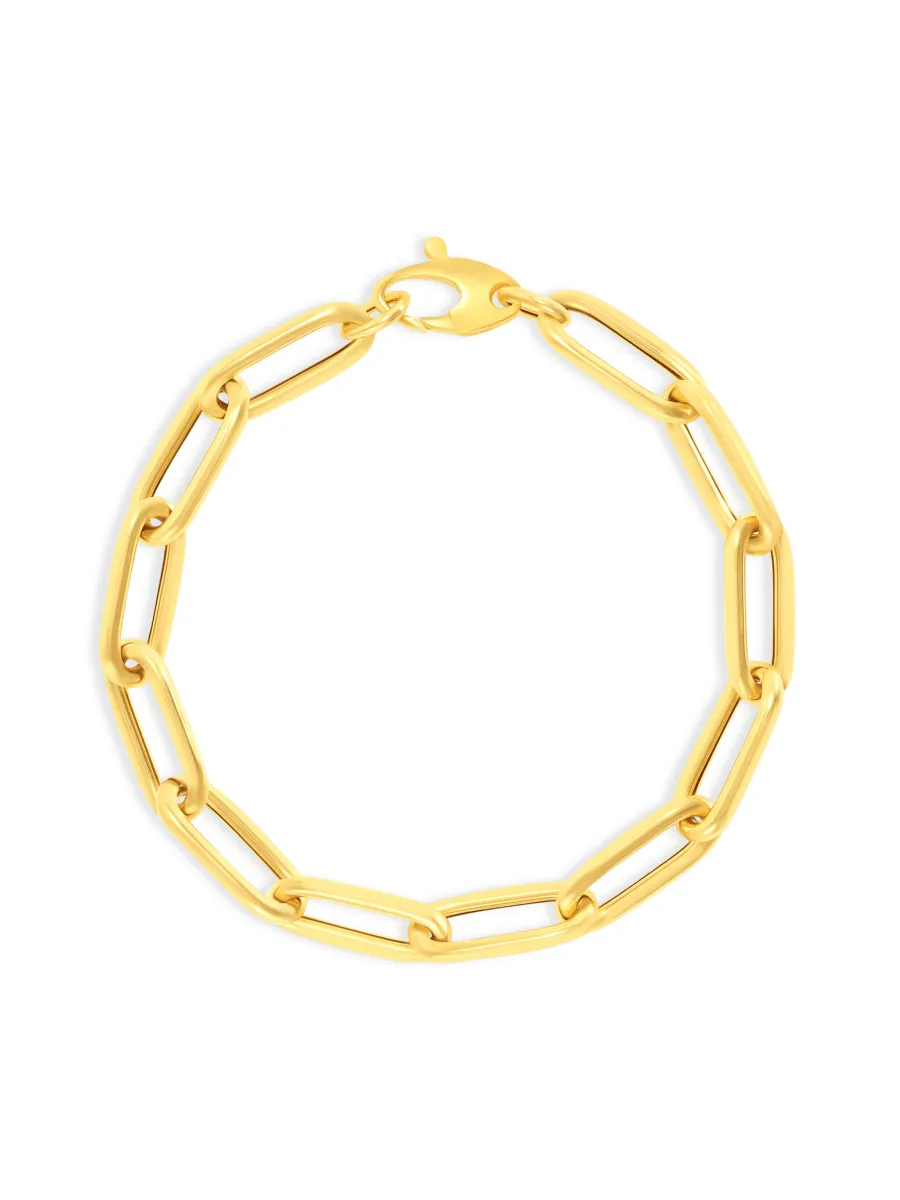 Paperclip "XL" Bracelet 14K sold by LeMel
