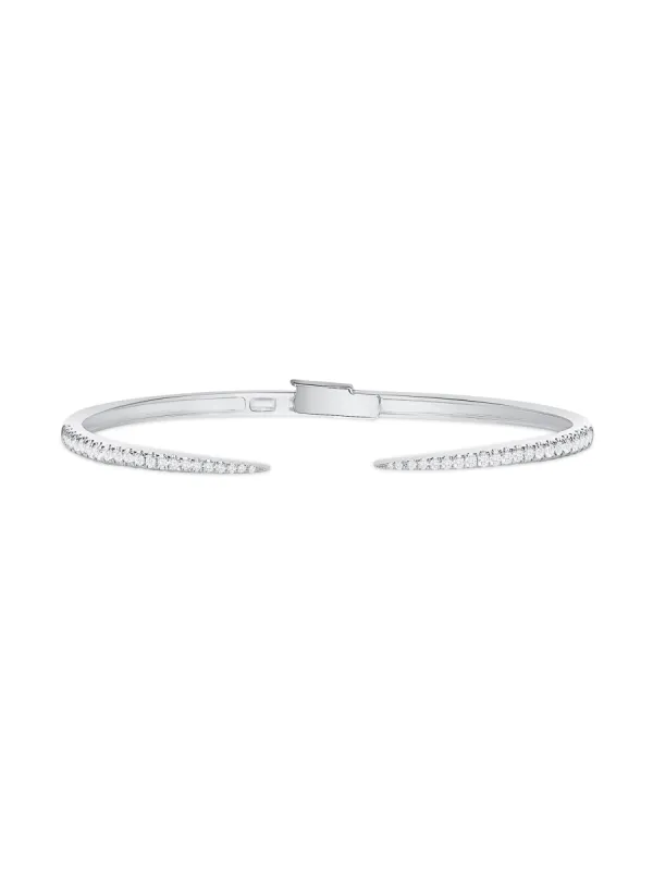 Jen Thin Diamond Claw Cuff Bangle 14K sold by LeMel