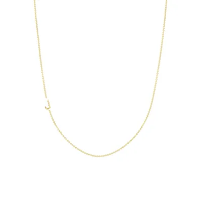 The Initial Necklace - 1 Letter 14k sold by LeMel