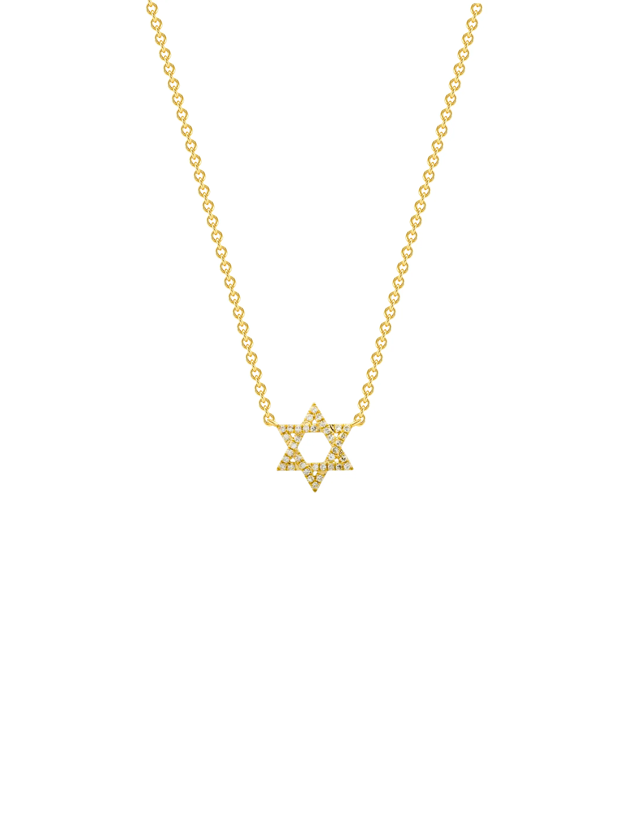 Star of David Diamond Necklace 14K sold by LeMel