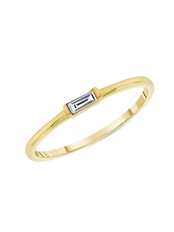 Bitsy Birthstone Ring - April Diamond 14K sold by LeMel