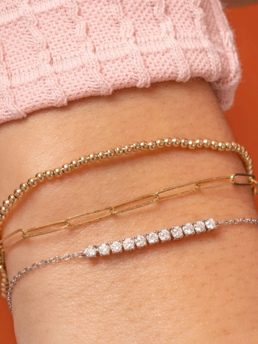 Paperclip 'S' Bracelet 14K sold by LeMel product image thumbnail 2