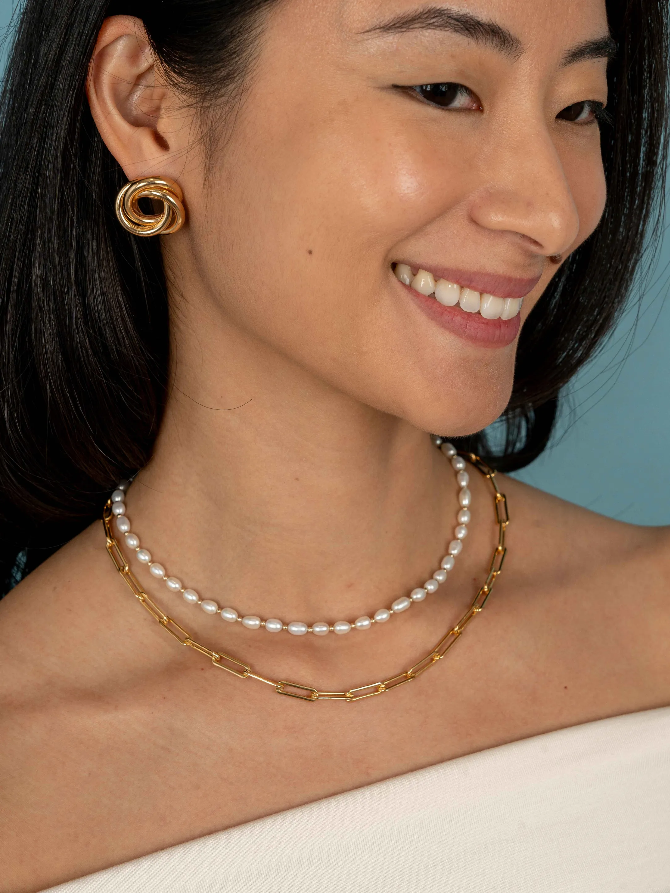 Emma Pearl Necklace sold by LeMel product image thumbnail 4