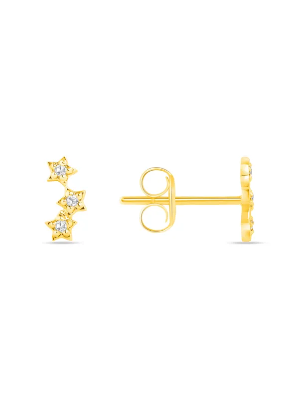 Allison Star Stud Earring 14K sold by LeMel