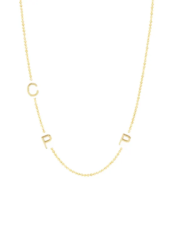 Initial Sample Sale - C P P Necklace - 14K sold by LeMel