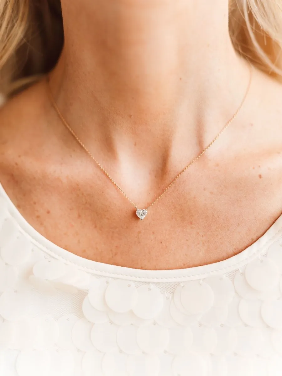 The Diamond Heart Necklace 14K sold by LeMel product image thumbnail 2