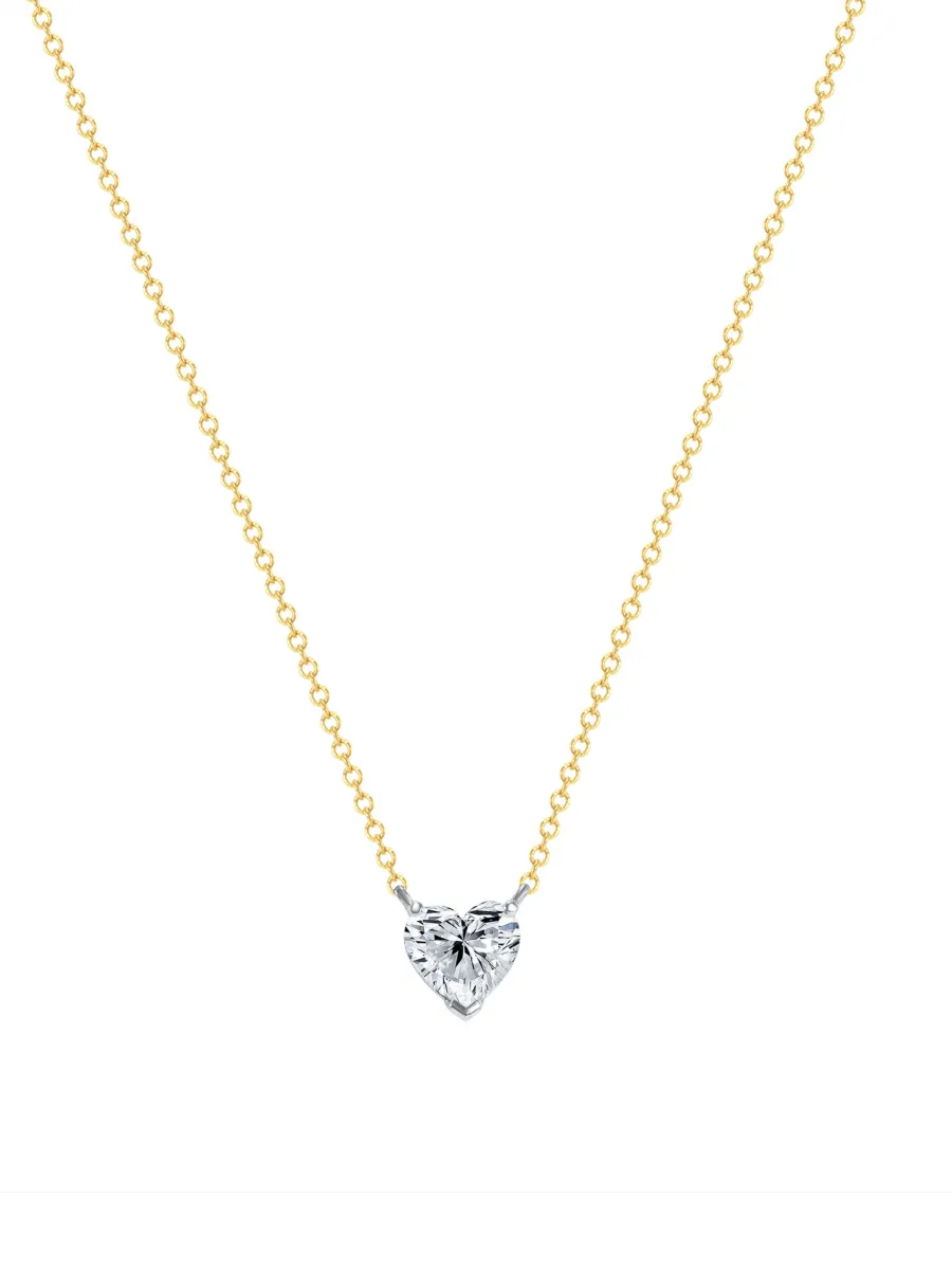 The Diamond Heart Necklace 14K sold by LeMel