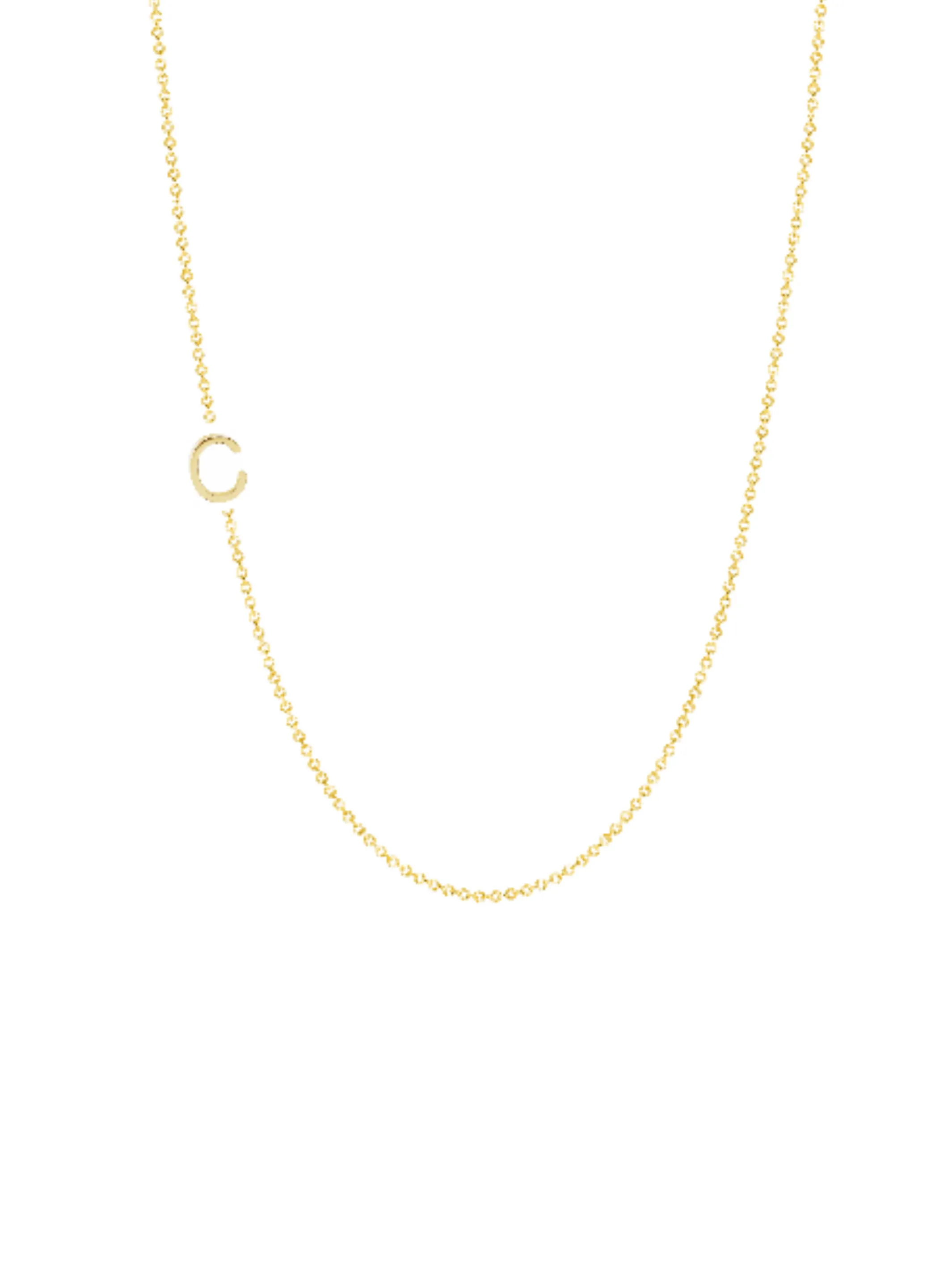 Initial Sample Sale - C Necklace sold by LeMel