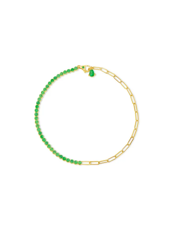 Birthstone Tennis Bracelet - May 14K sold by LeMel