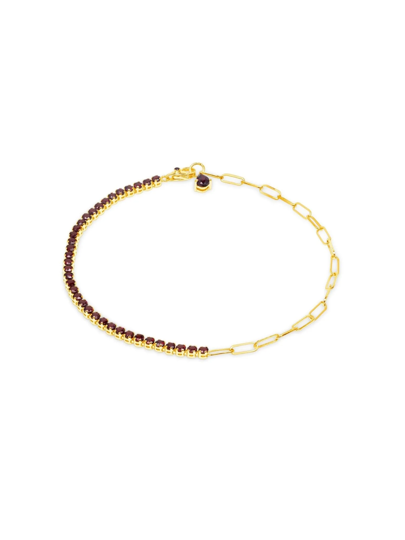 Birthstone Tennis Bracelet - January 14K sold by LeMel product image thumbnail 5