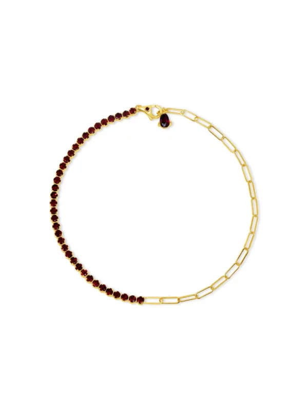 Birthstone Tennis Bracelet - January 14K sold by LeMel