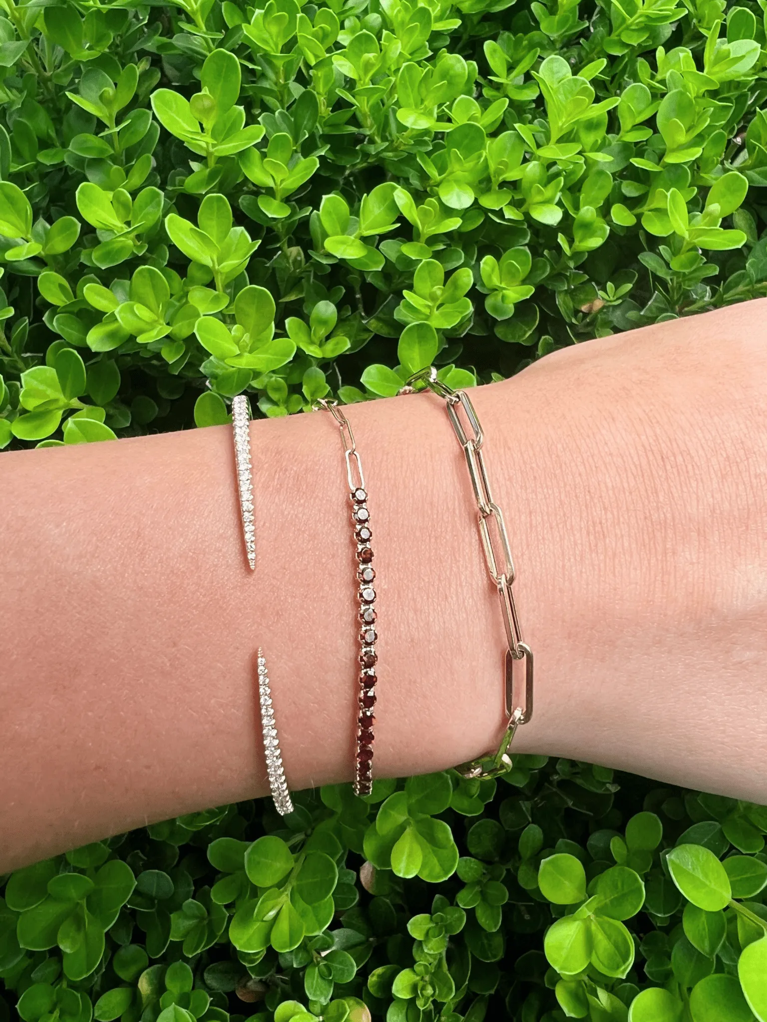 Birthstone Tennis Bracelet - January 14K sold by LeMel product image thumbnail 4