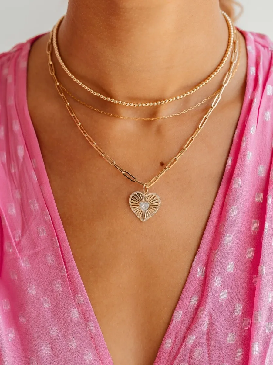 Lola Diamond Heart Pendant 14K sold by LeMel product image thumbnail 3