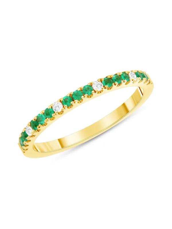 Prism Emerald Ring 14K made by LeMel