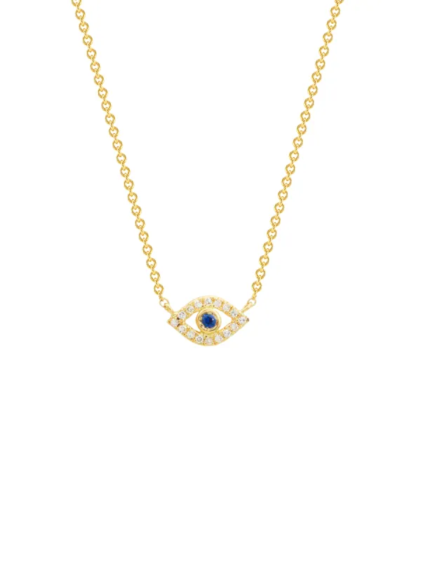 Evil Eye Necklace 14K sold by LeMel