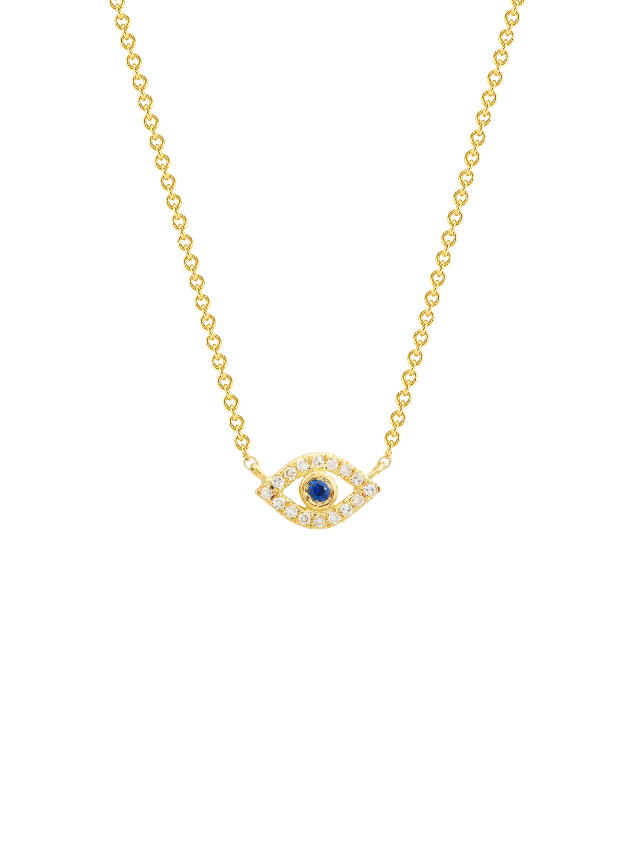 Evil Eye Necklace 14K sold by LeMel