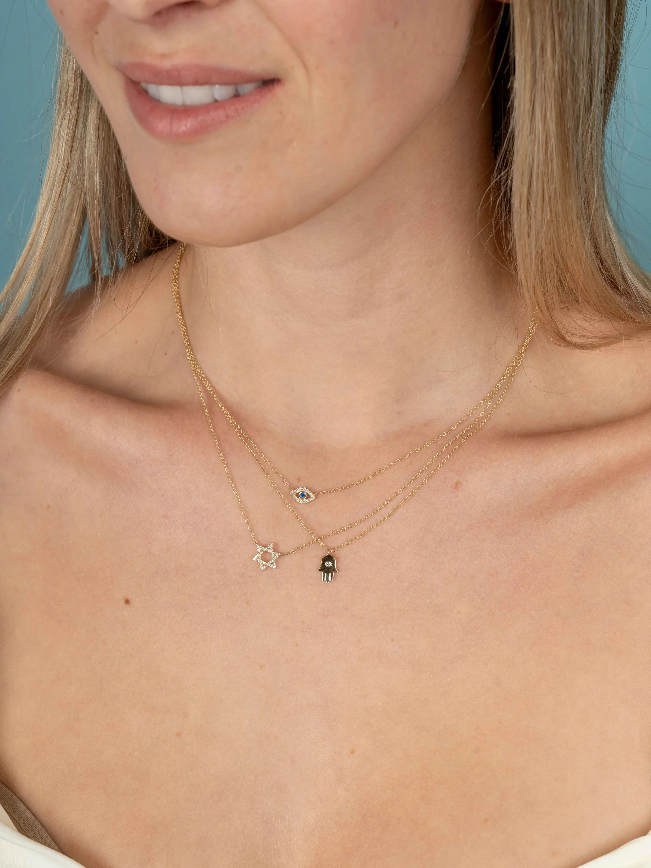 Evil Eye Necklace 14K sold by LeMel product image thumbnail 3