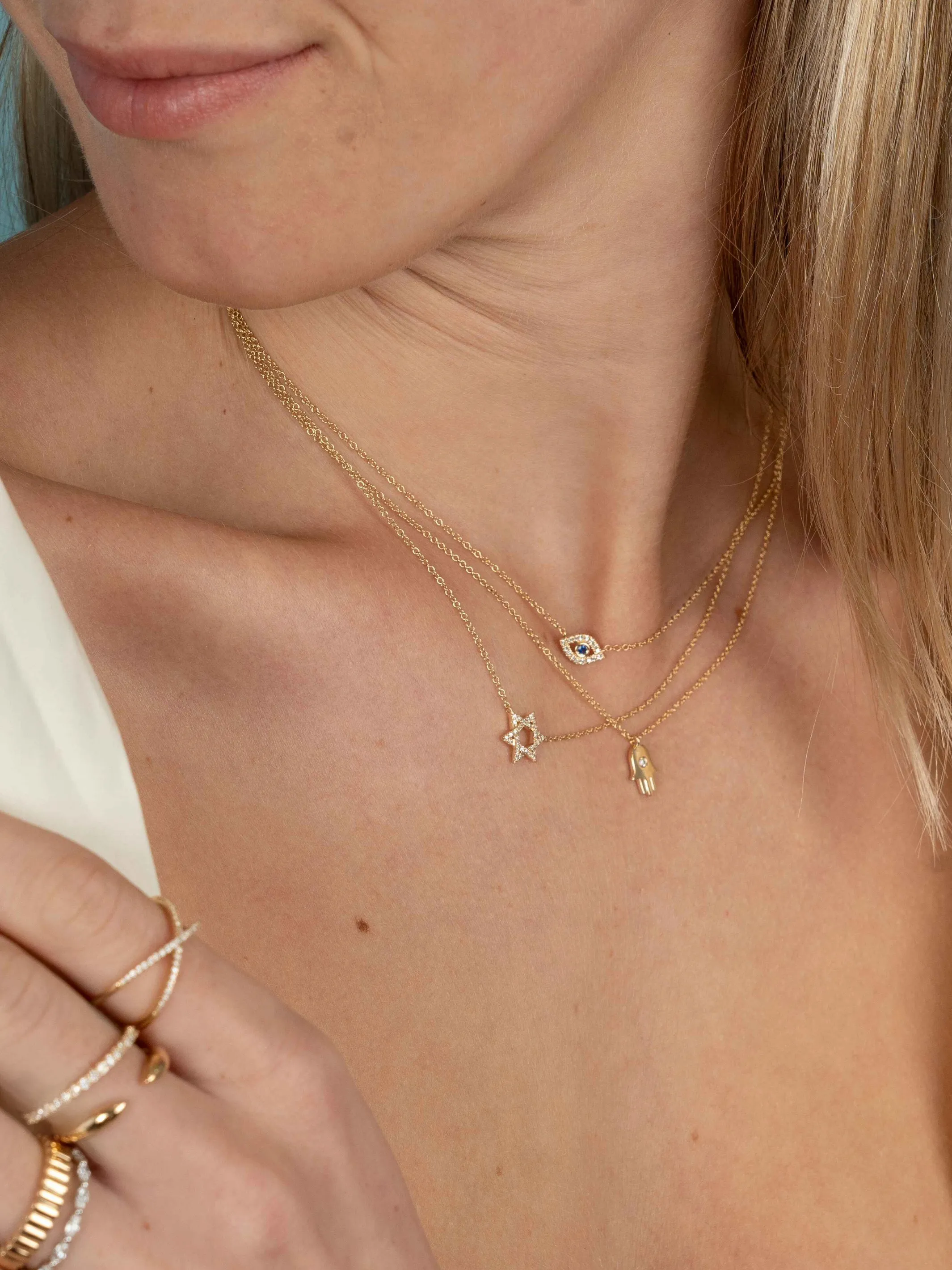 Evil Eye Necklace 14K sold by LeMel product image thumbnail 2