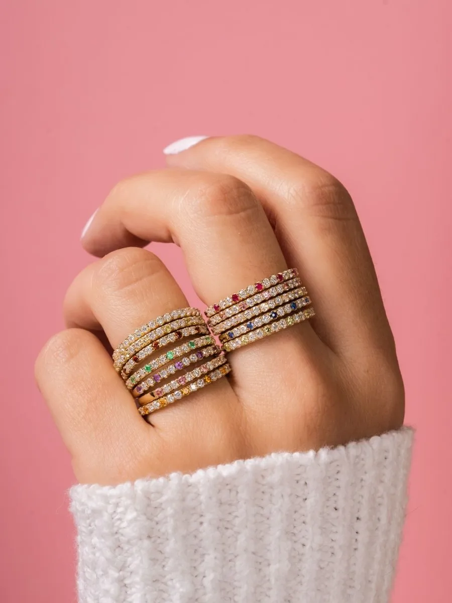 Birthstone Ring - February Amethyst 14K sold by LeMel product image thumbnail 5