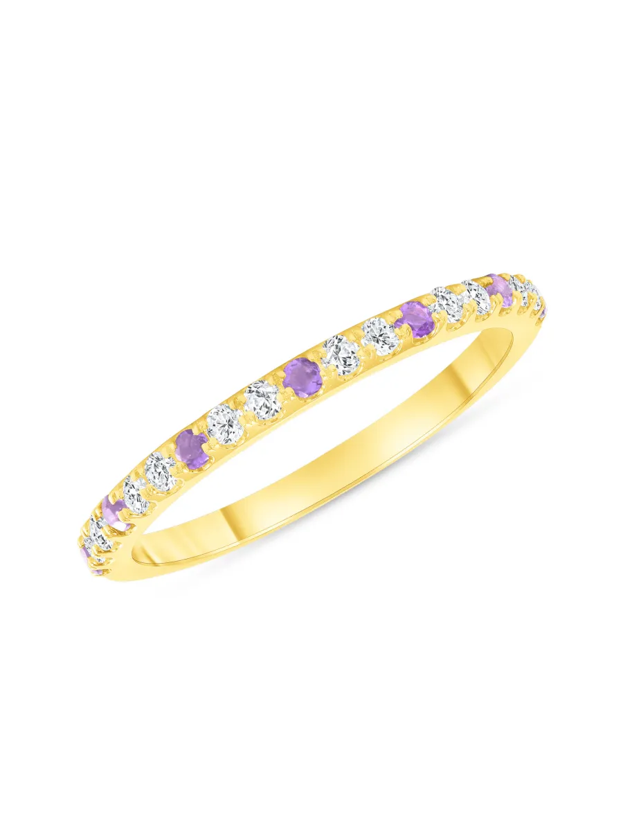 Birthstone Ring - February Amethyst 14K sold by LeMel