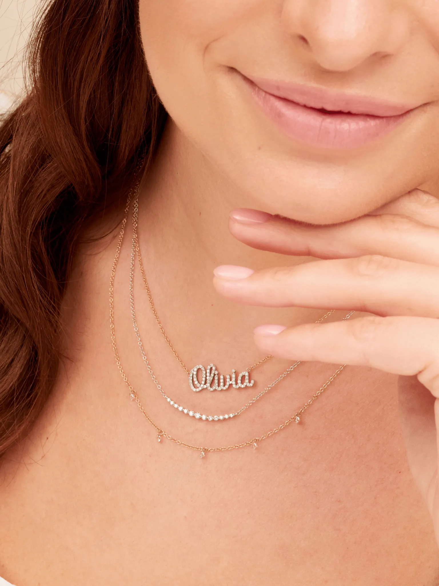 The Diamond Name Necklace 14K sold by LeMel product image thumbnail 2