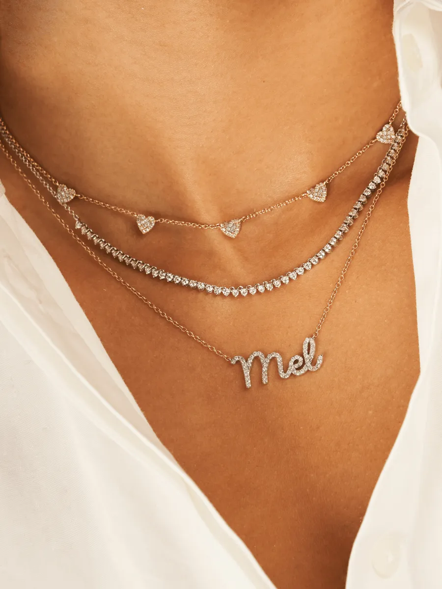 The Diamond Name Necklace 14K sold by LeMel product image thumbnail 4