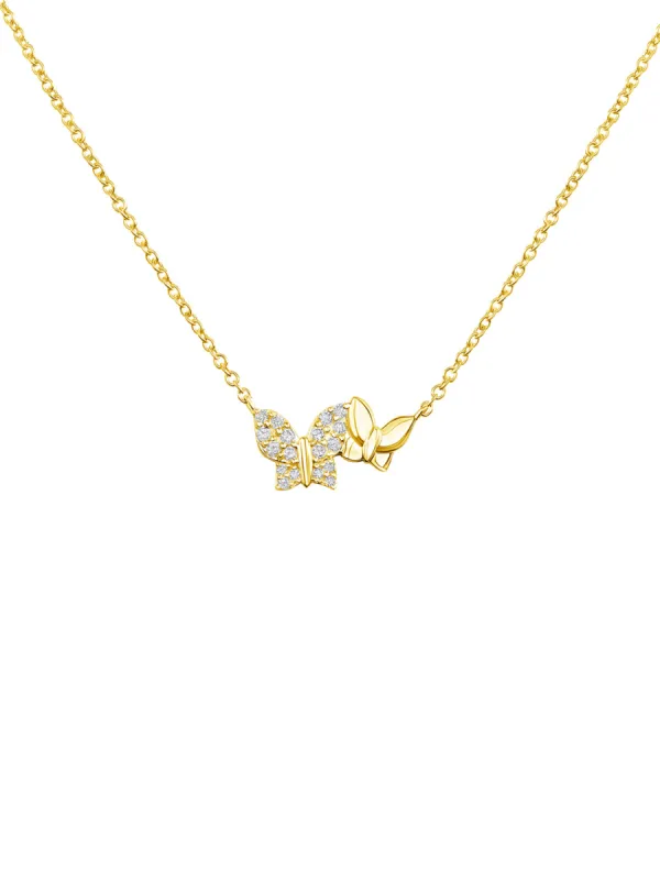 Britney Butterfly Necklace 14K sold by LeMel