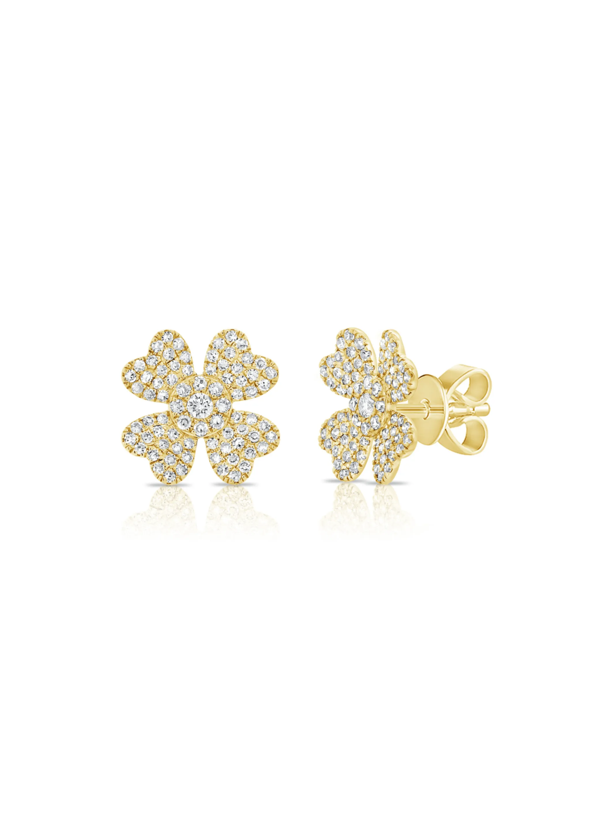 Mini Francis Flower Stud Earrings 14K sold by LeMel