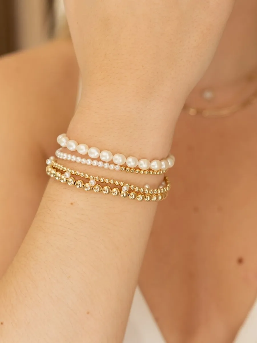 Ella Pearl Stretch Bracelet - Small sold by LeMel product image thumbnail 2