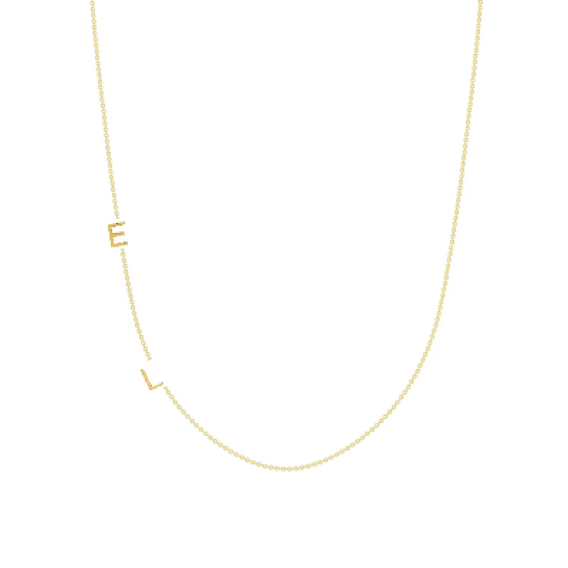 The Initial Necklace - 2 Letters 14k sold by LeMel