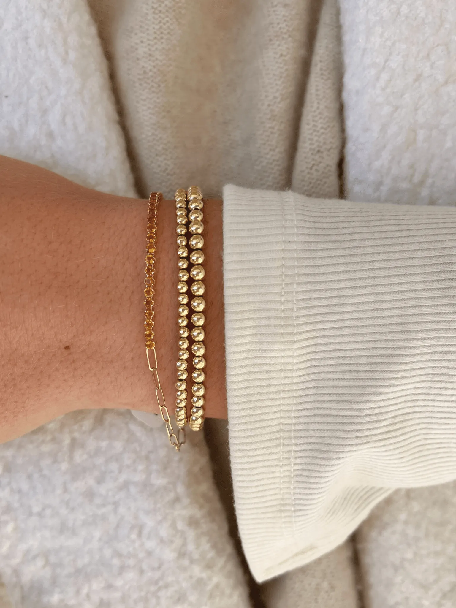 Birthstone Tennis Bracelet - November 14K sold by LeMel product image thumbnail 4