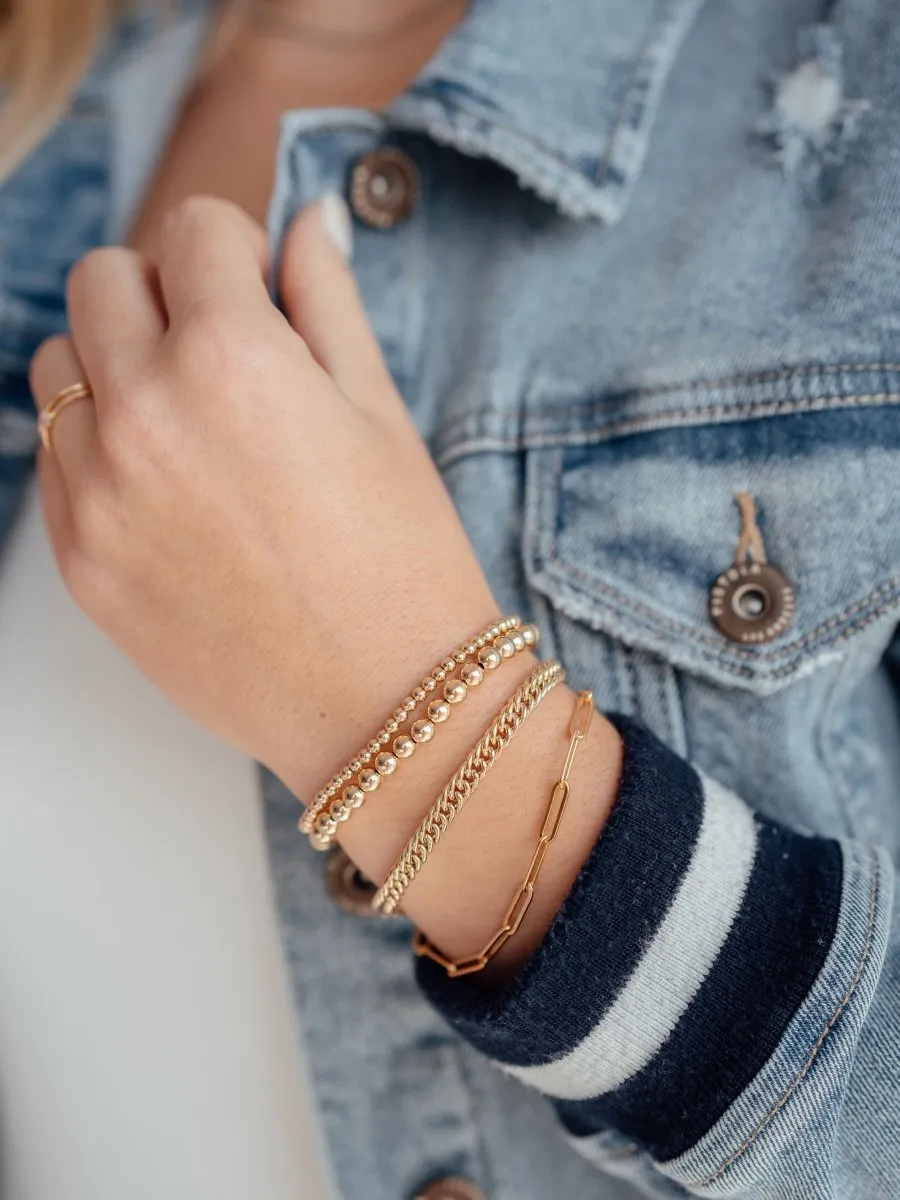 Curb Chain Bracelet 14K sold by LeMel product image thumbnail 5