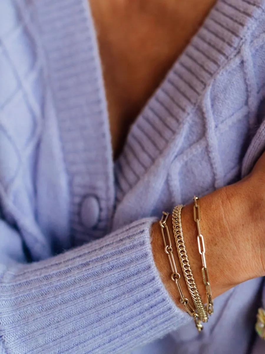 Curb Chain Bracelet 14K sold by LeMel product image thumbnail 4