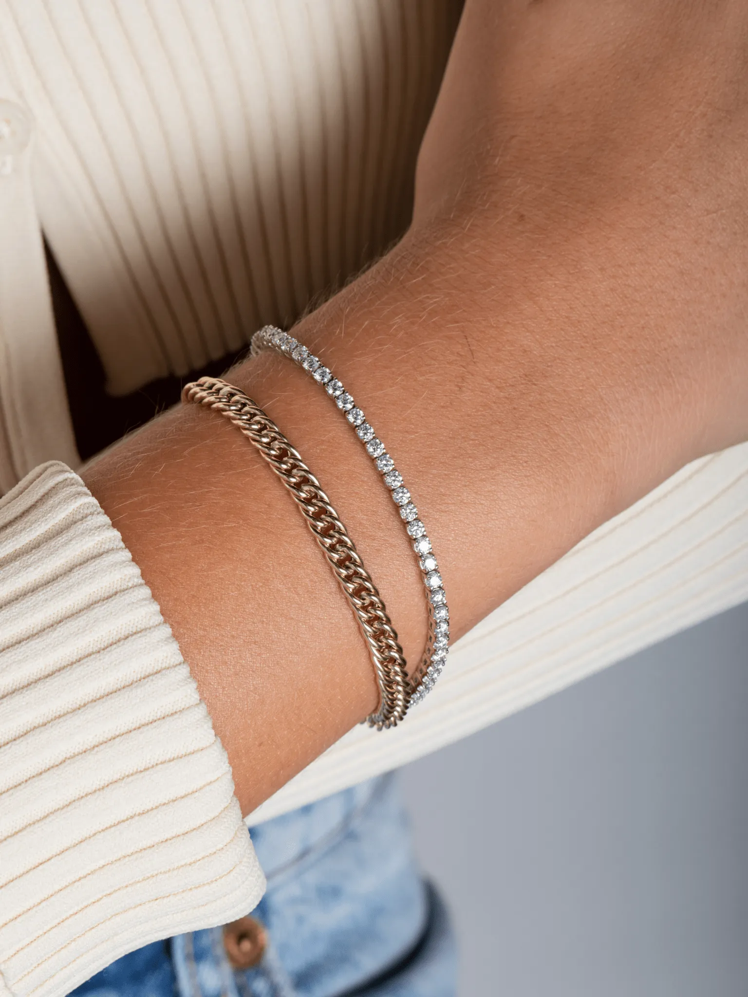 Curb Chain Bracelet 14K sold by LeMel product image thumbnail 3