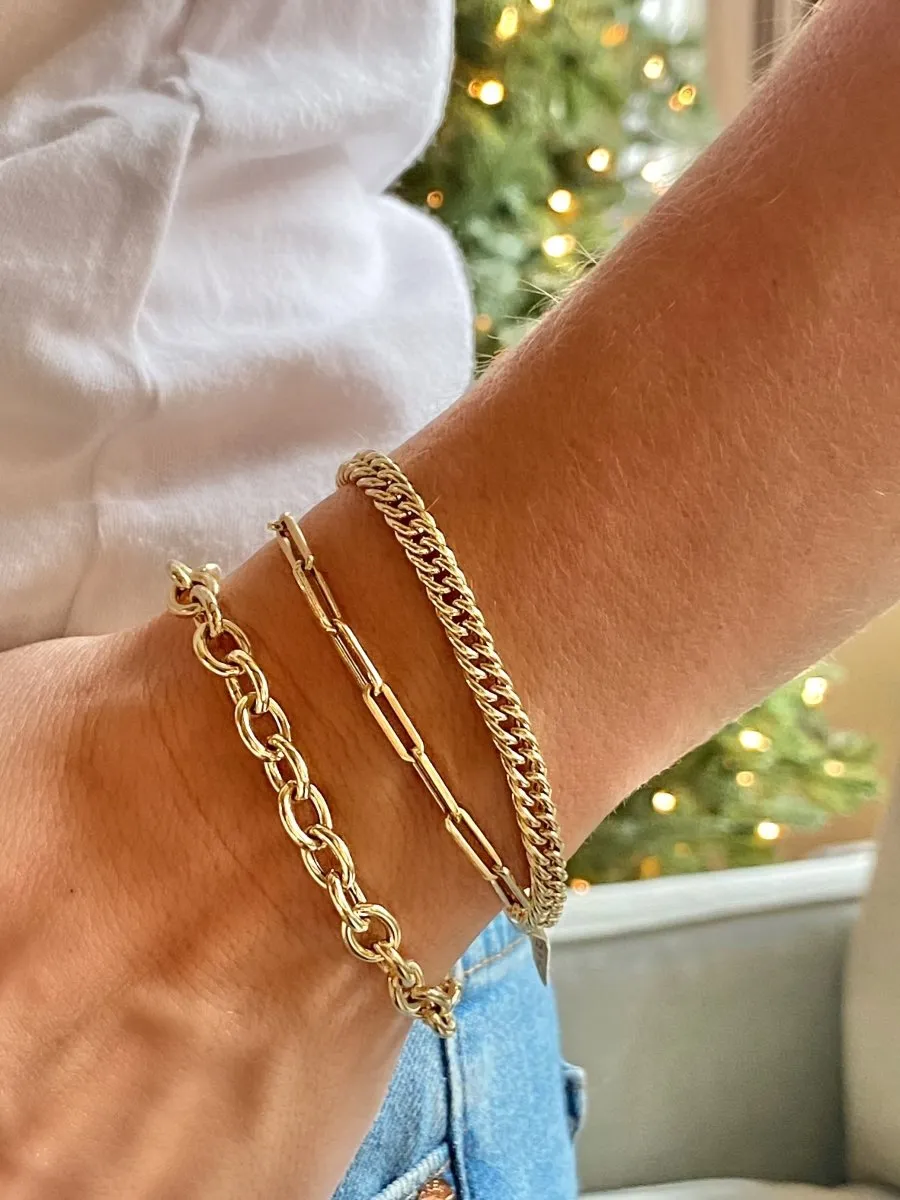 Curb Chain Bracelet 14K sold by LeMel product image thumbnail 2