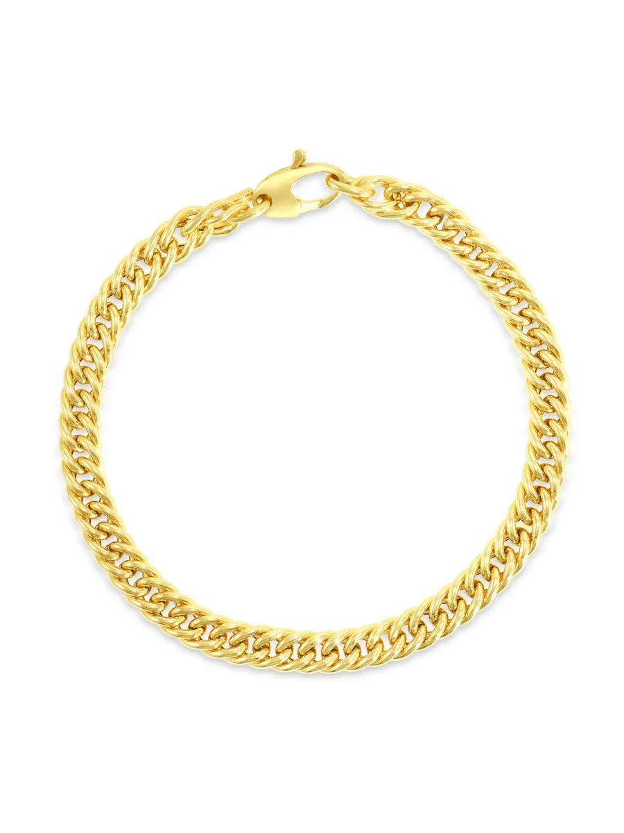 Curb Chain Bracelet 14K sold by LeMel