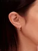 Hailey Heart Huggie Earrings 14K sold by LeMel